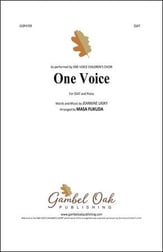 One Voice SSAT choral sheet music cover